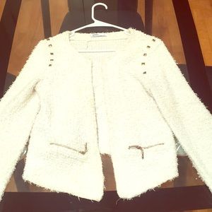 Zara White casual blazer